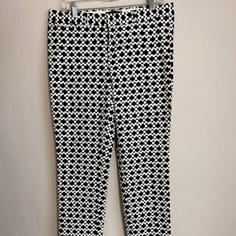 Banana Republic Pants Sloan Pants Black/White Pattern